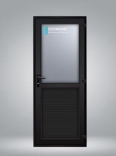 Upvc single door half glazed - half,