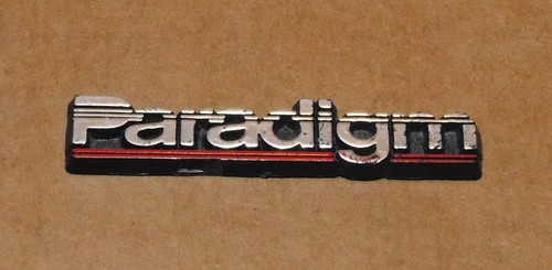 Vintage paradigm speaker badge - paradigm,