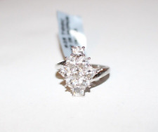 STERLING SILVER 925 Gems TV ITINGA PETALITE Cluster RING Size N NWT