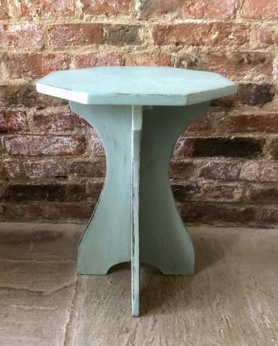 Octagonal vintage side table - vintage,