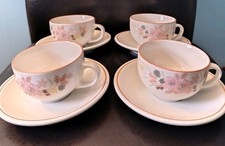 Vintage Boots Hedge Rose Collection Cup And Saucer x 4 Excellent Condition