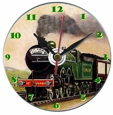 Steam train gift dvd desk clock, great Secret santa, Can be personalised