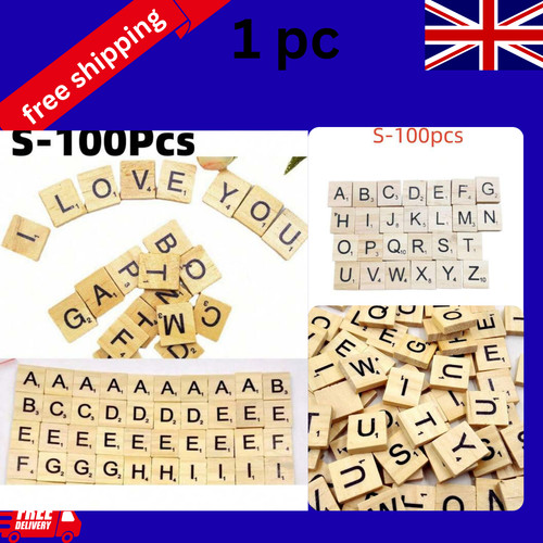 Wooden scrabble tiles - wooden,