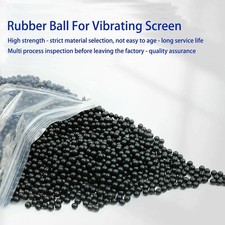 Black Round Solid Rubber Ball
