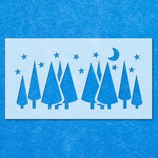 Trees Night Time Forrest Stars