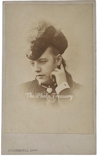 Cdv lady thoughtful pose - thoughtful,