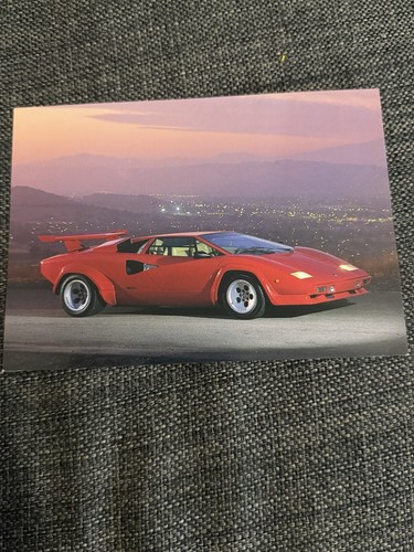 Lamborghini post card 1987 - card,