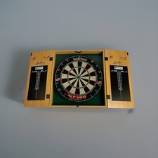 Unicorn Deluxe Wooden Cabinet Set with Unicorn Eclipse Pro G2 Dartboard (DQ)