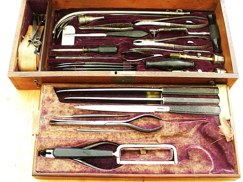 Antique surgeons set - antique,