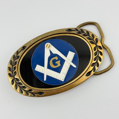 Vtg heritage belt buckle solid - vtg,