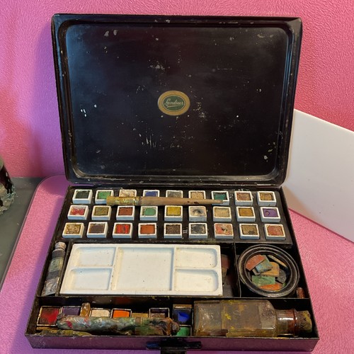 Antique landseer paint box - landseer,