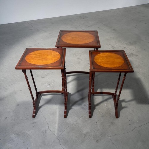 Mahogany nest three tables - mahogany, of