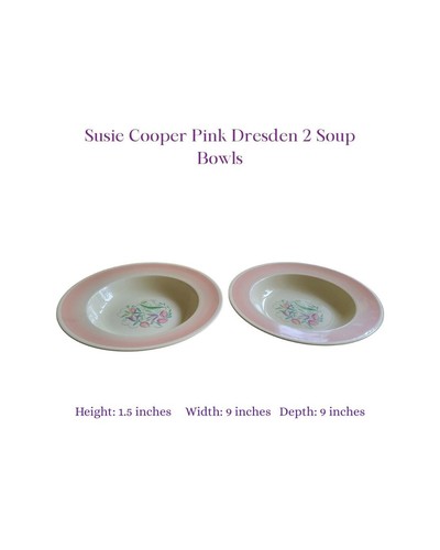 Susie cooper pink dresden - dresden, 2