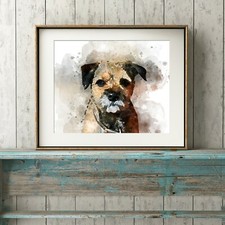 Border Terrier Dog Wall Art