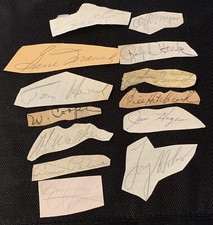 LOT OF (13) SIGNED AUTOGRAPHED