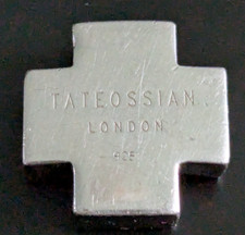 Sterling silver Tateossian  London cross pendant