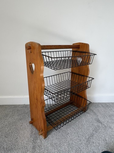 Vintage pine tier - 3, vegetable