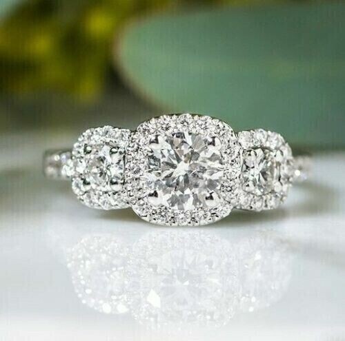 2ct round cut simulated - 2ct,