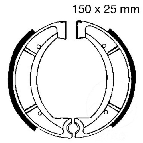 Ebc y510 brake shoes pair - ebc,