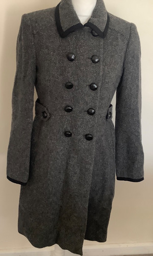 Jigsaw coat wool - 10, grey