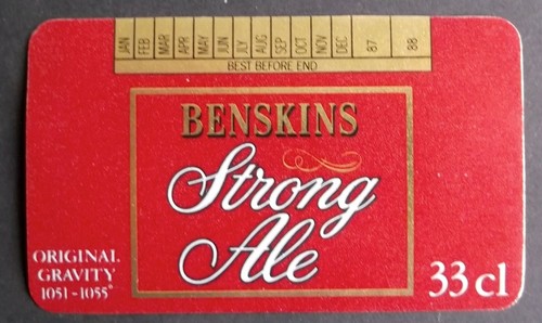 New benskins strong ale - new,