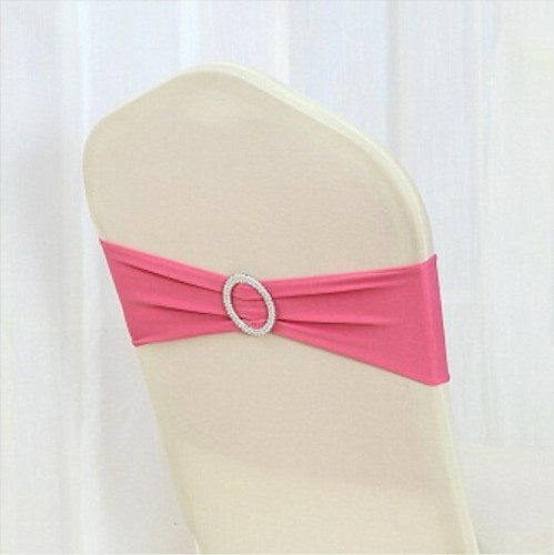 Pink spandex chair bands - chair,