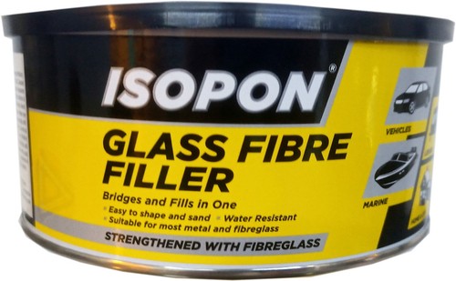 Isopon glass fibre filler - glass,