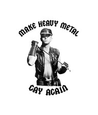 Make Heavy Metal Gay Again - Vinyl decal Pride LGBTQ Judas Priest Rob Halford