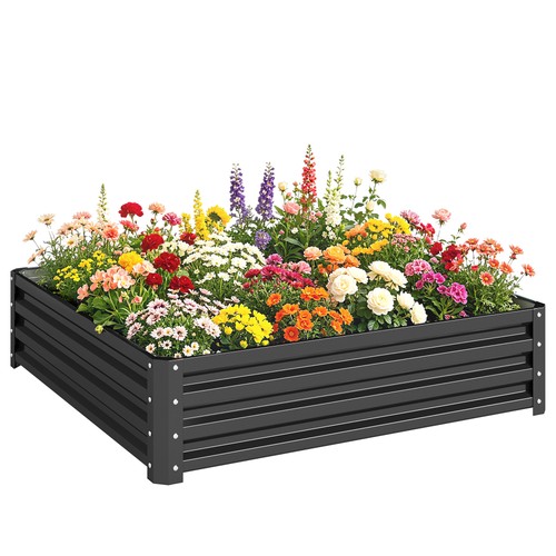 Outdoor metal raised flower - outdoor,