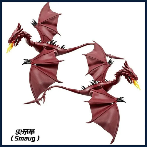 Smaug dragon building blocks - dragon,