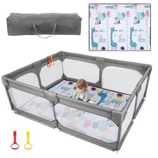 Baby Playpen with Mat 75"*59"