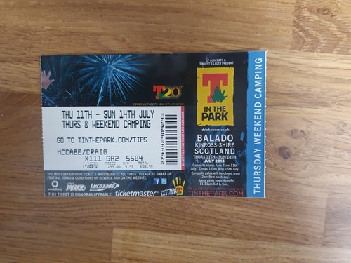 The park weekend ticket - the,