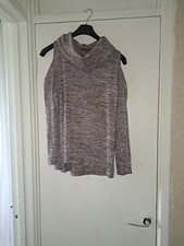 Purple Cold Shoulder Top  