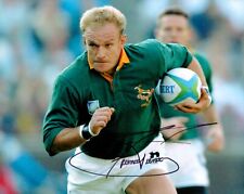 Francois Pienaar Signed 10x8