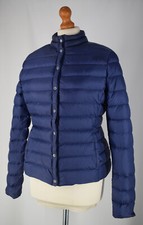Ladies M&S Collection Blue Down Filled Lightly Quilted Jacket Size UK 10
