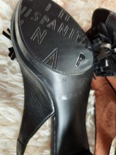 Hispanitas, black slingbacks. Leather. size 6/39.