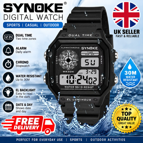Men digital sports watch - digital,