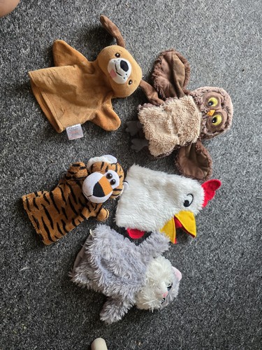 Set animal hand puppets - of,