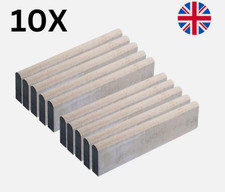 10 x Round Smooth White Edging