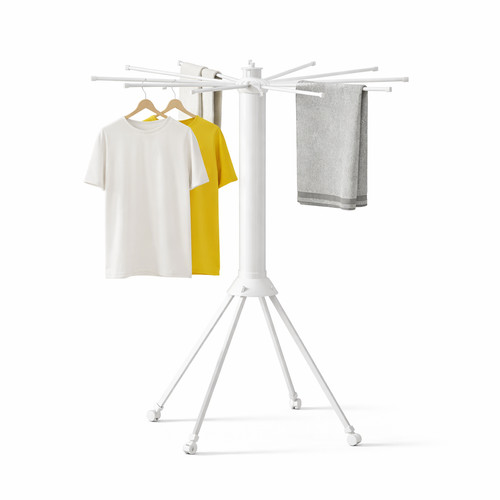 Rotating clothes airer drying - rotating,