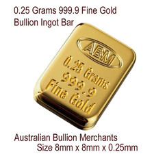 0.25 Grams 999.9 Fine Solid