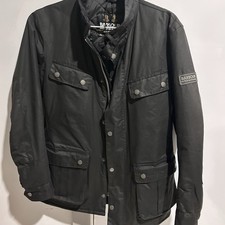 Barbour International Duke Wax Jacket Black size S