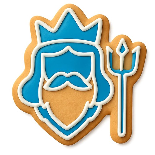 Luminous neptune cookie cutter - cookie,
