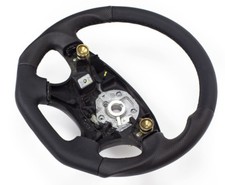 Flattened Leather Steering