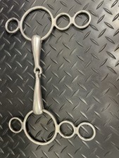 Dutch Gag Bit 3-Ring Single Jointed 5.5"