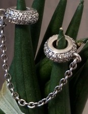 Pandora Pave Sparkle Safety Chain Ale 925 Genuine