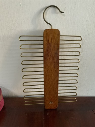 Vintage wood and metal hanging - wood,