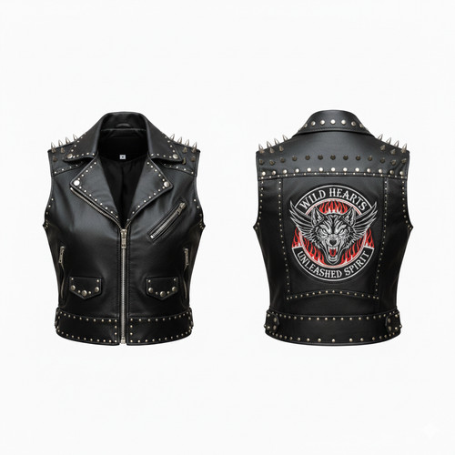 Women black studded - black,