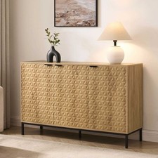 Dusk Isabella Light Wood 3 Door Sideboard RRP £195