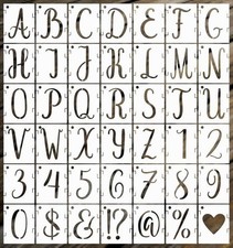 Large Alphabet Stencils 42PCS